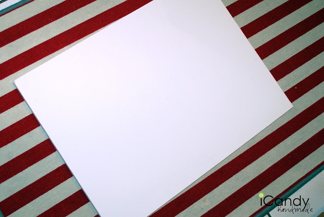 Empty white posterboard