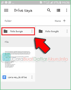 cara menyimpan file di google drive