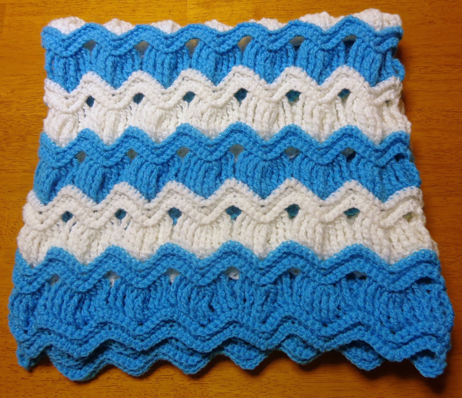 Hobby Hooker Vintage Fan Ripple Stitch Baby Blanket