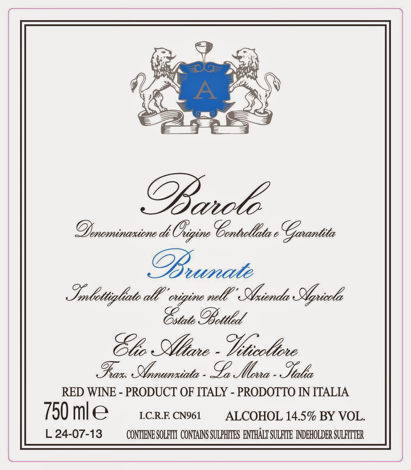 etichette branding barolo labels