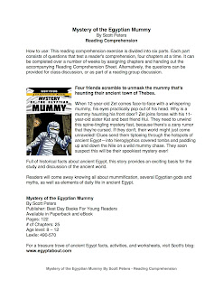 Mystery of the Egyptian Mummy Scott Peters Reading Comprehension Worksheet Mystery of the Egyptian Mummy Scott Peters Reading Comprehension Worksheet