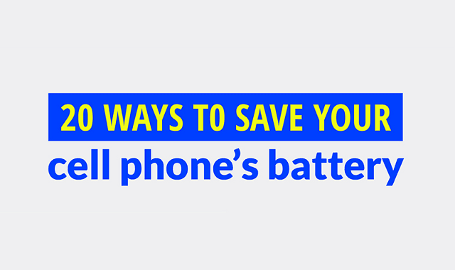20 Ways To Save Your Smartphone’s Battery