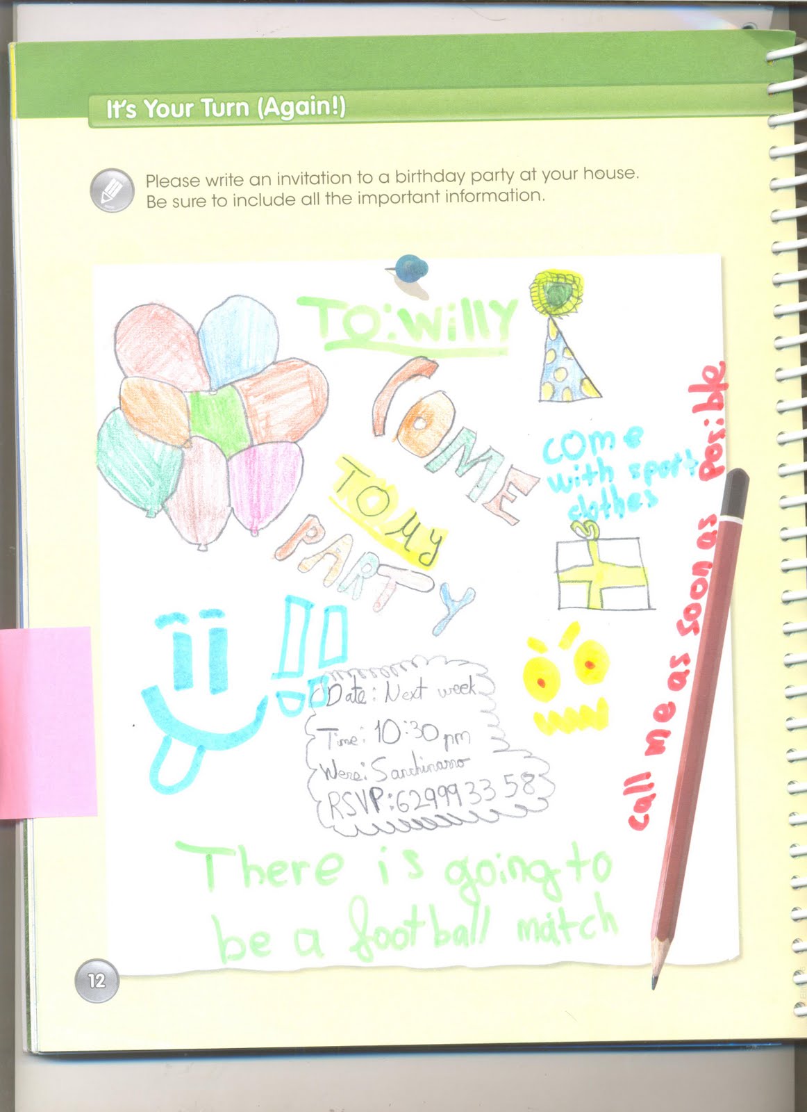 AldoEnglish II: Invitations of our birthday party!