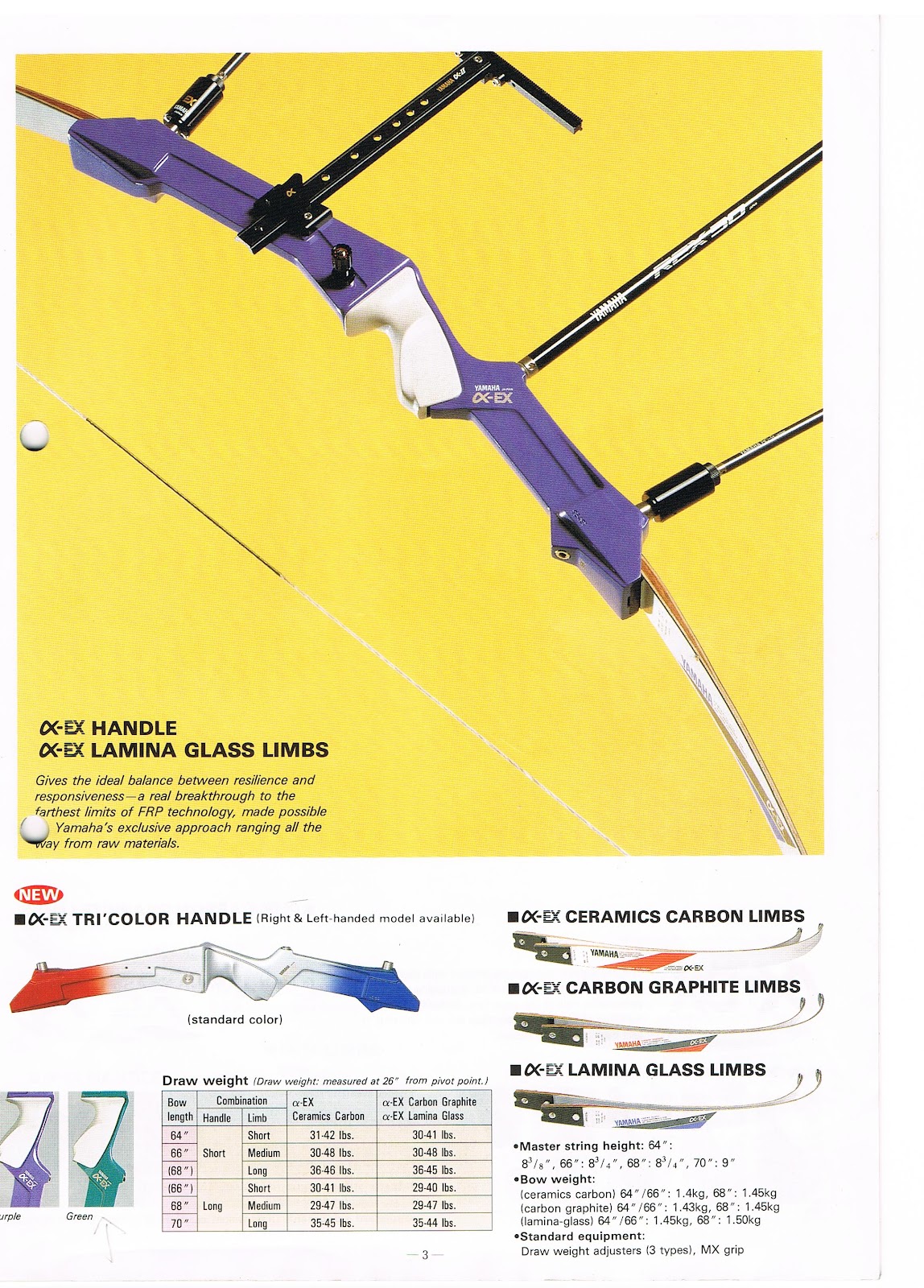斗室練箭 archerking.blogspot.hk 1990/91 Yamaha Archery Catalogue