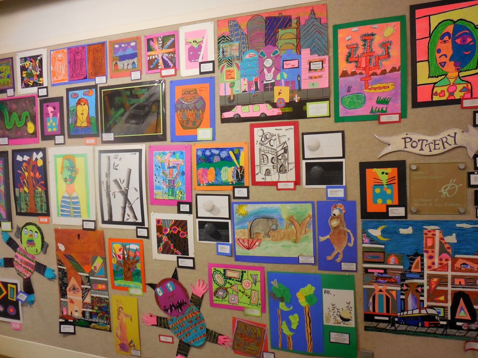 Woodside Art WO Elementary Art Show at the HAAC