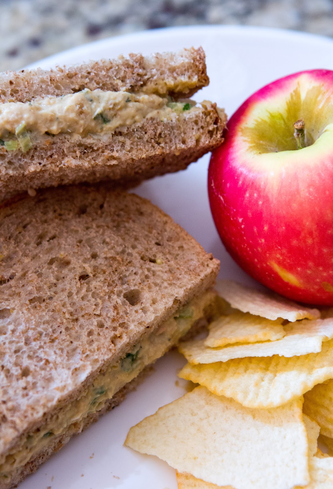 Haystacks & Champagne Healthy Protein Lunch Chickpea Sandwich Spread