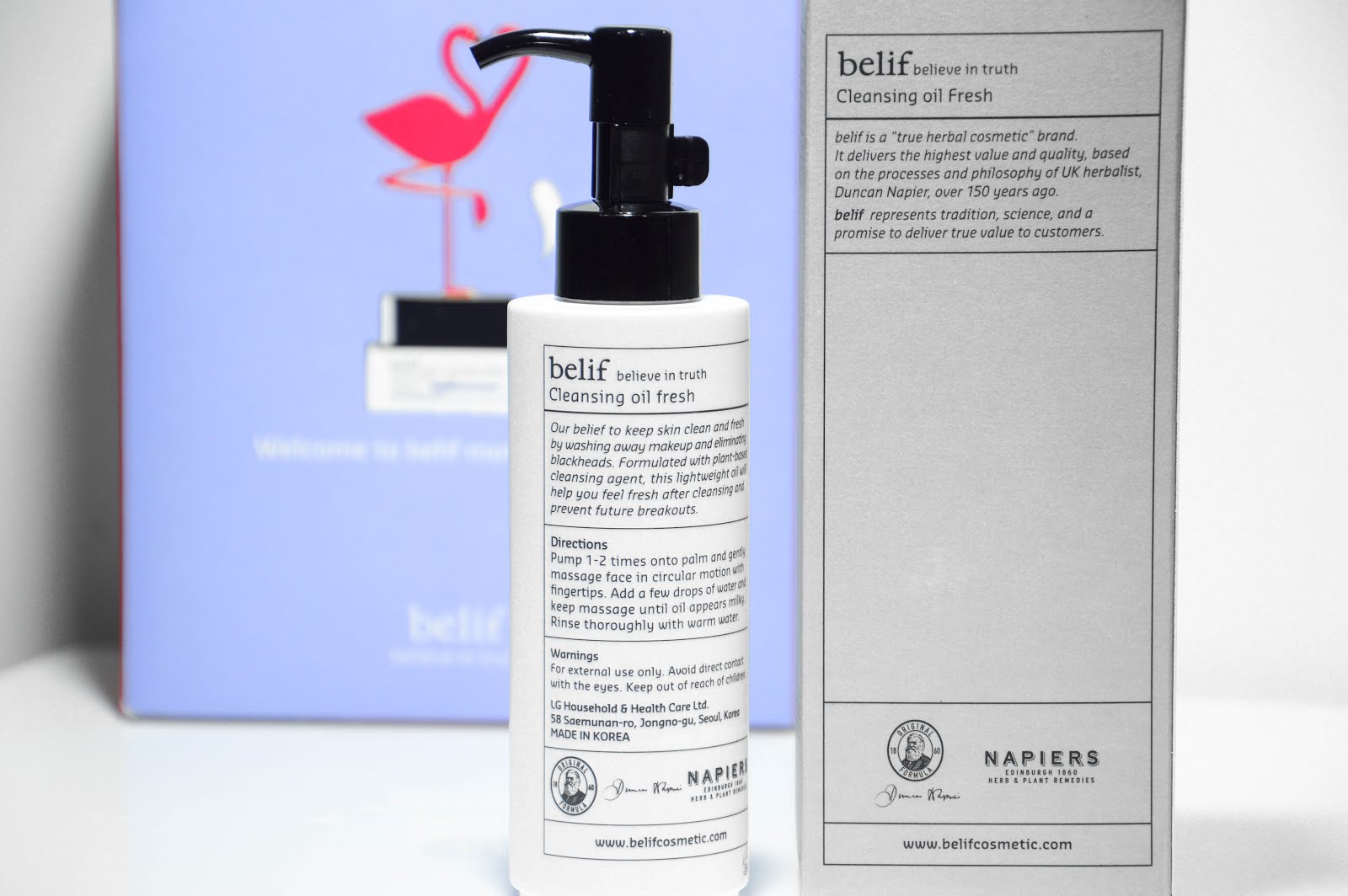 Review| 1. Christmas With Belif: Cleansing Oil Fresh