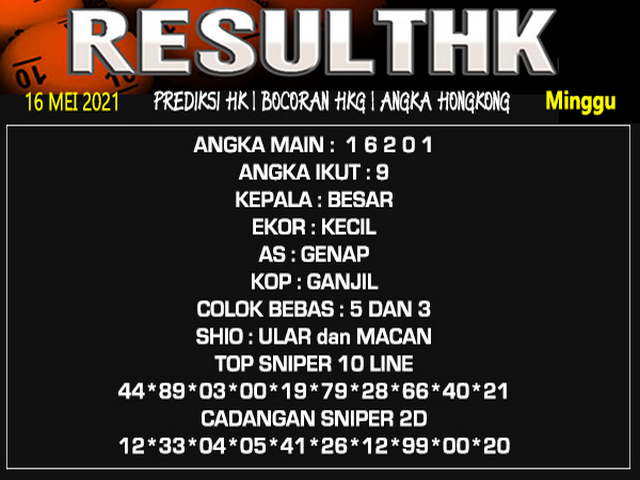 PREDIKSI HK MALAM INI