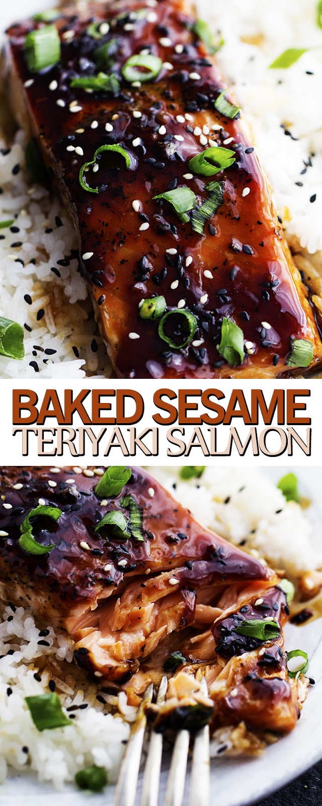 BAKED SESAME TERIYAKI SALMON