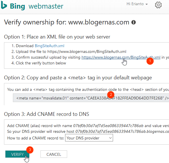 Cara Mendaftarkan Blog ke Yahoo dan Bing
