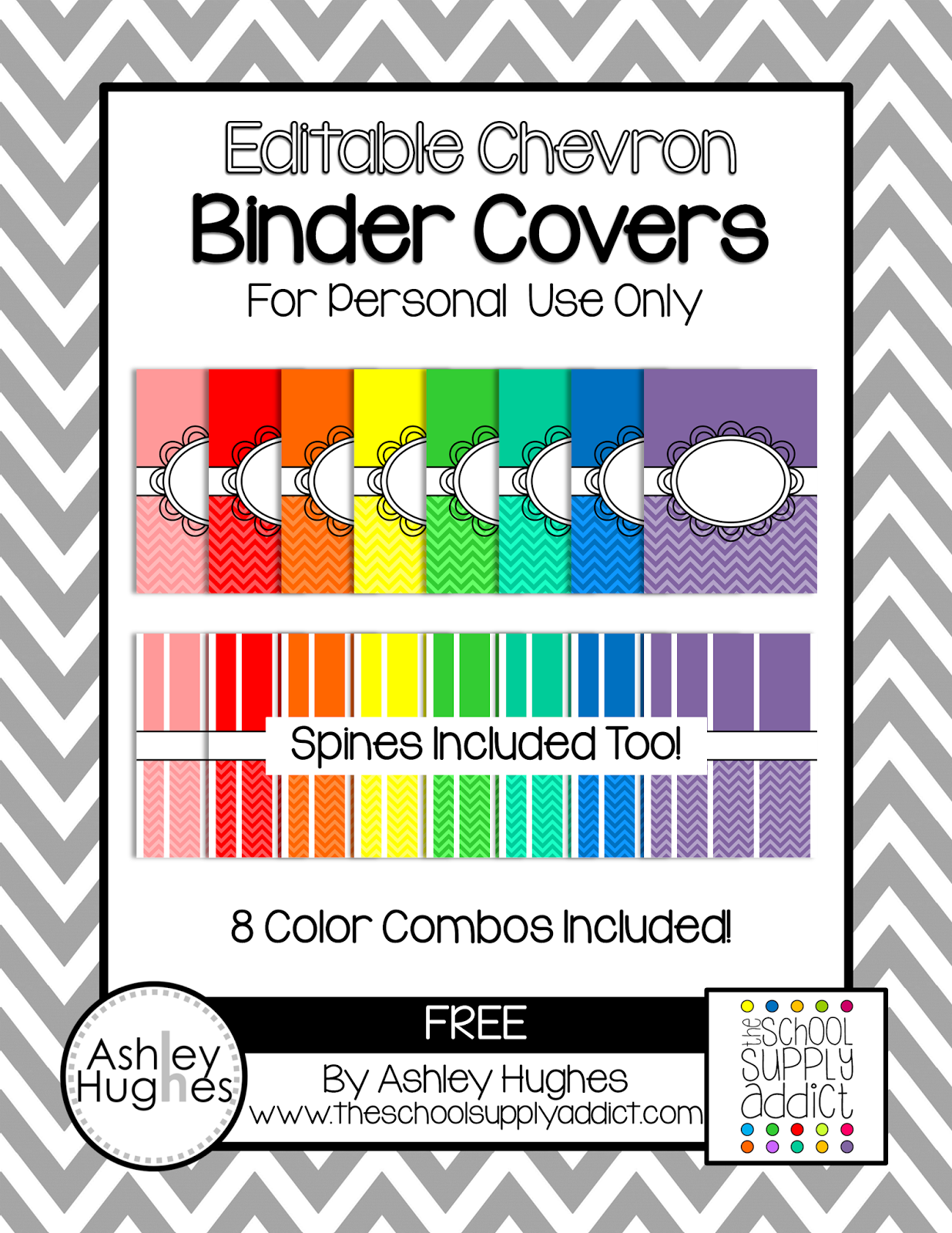 Free Editable Printable Binder Covers And Spines Black And White 