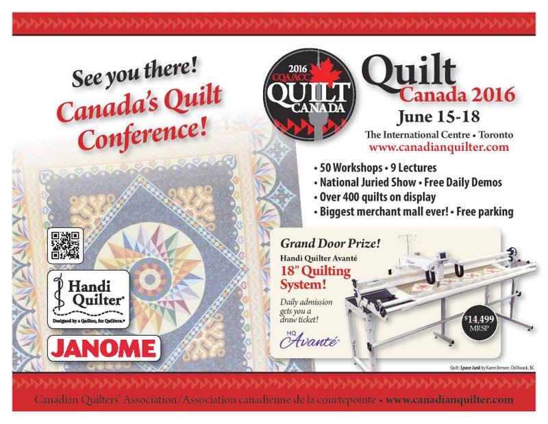 Canadian Quilting CQA/ACC Check out the Vendors at Quilt Canada 2016