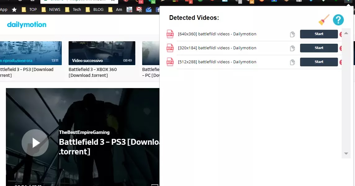 VIDEO MEDIASET CON CHROME SCARICA