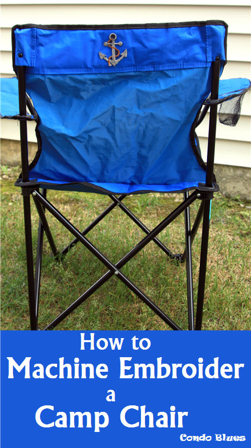 Condo Blues Easy DIY Camp Chair Makeover