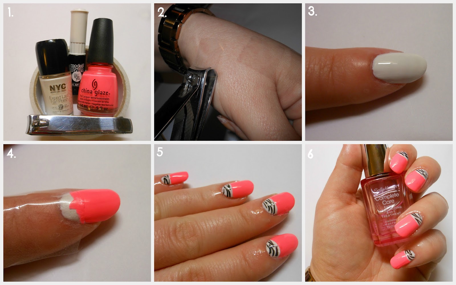 CherrySue, Doin' the Do Easy Half Moon Mani Using Clippers and Tape!