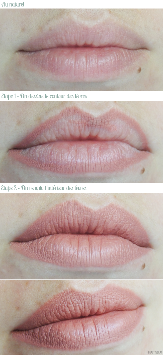 revue avis test huda beauty lip contour liquid matte bombshell swatch swatchs
