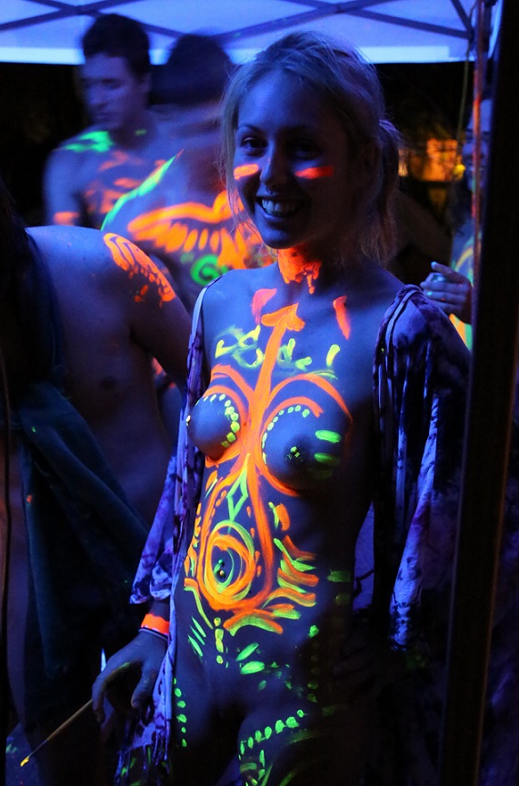 Inside Neon, Glow, Blacklight or Painting Party nude ass pictures.