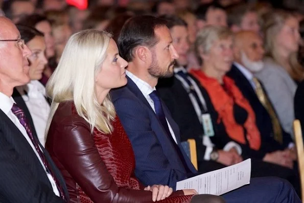 Crown Prince Haakon of Norway and Crown Princess Mette-Marit of Norway attend The Celebration Of The 150th Anniversary of the Norwegian Red Cross at Oslo City Hall