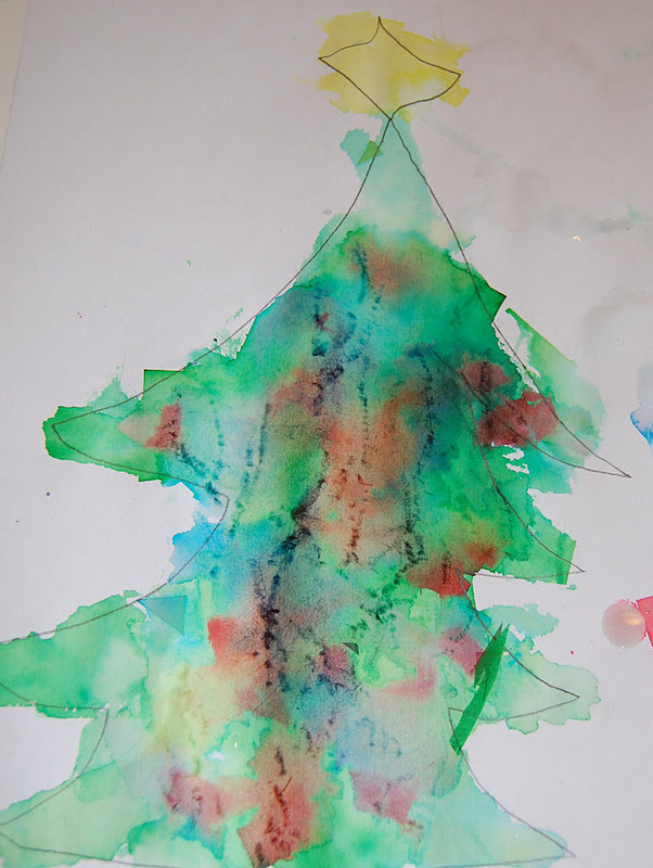 Our Creative Day Bleeding Tissue Christmas Trees