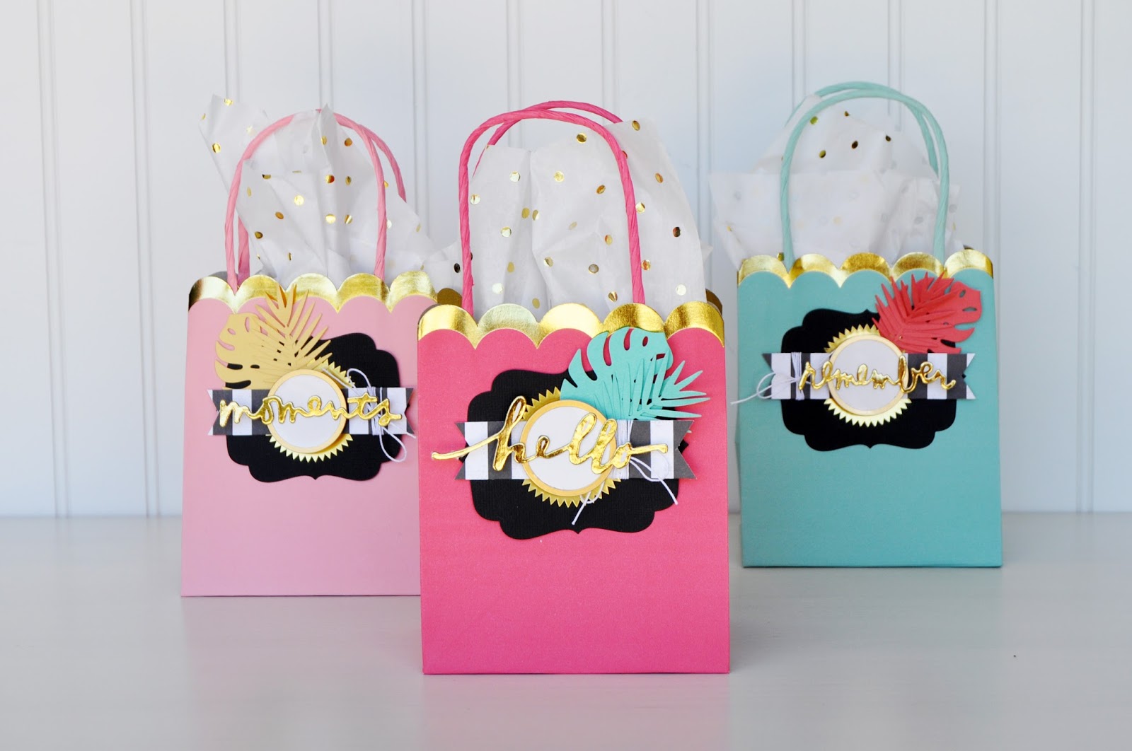 Tropical Gift Bag Set DIY Jen Gallacher