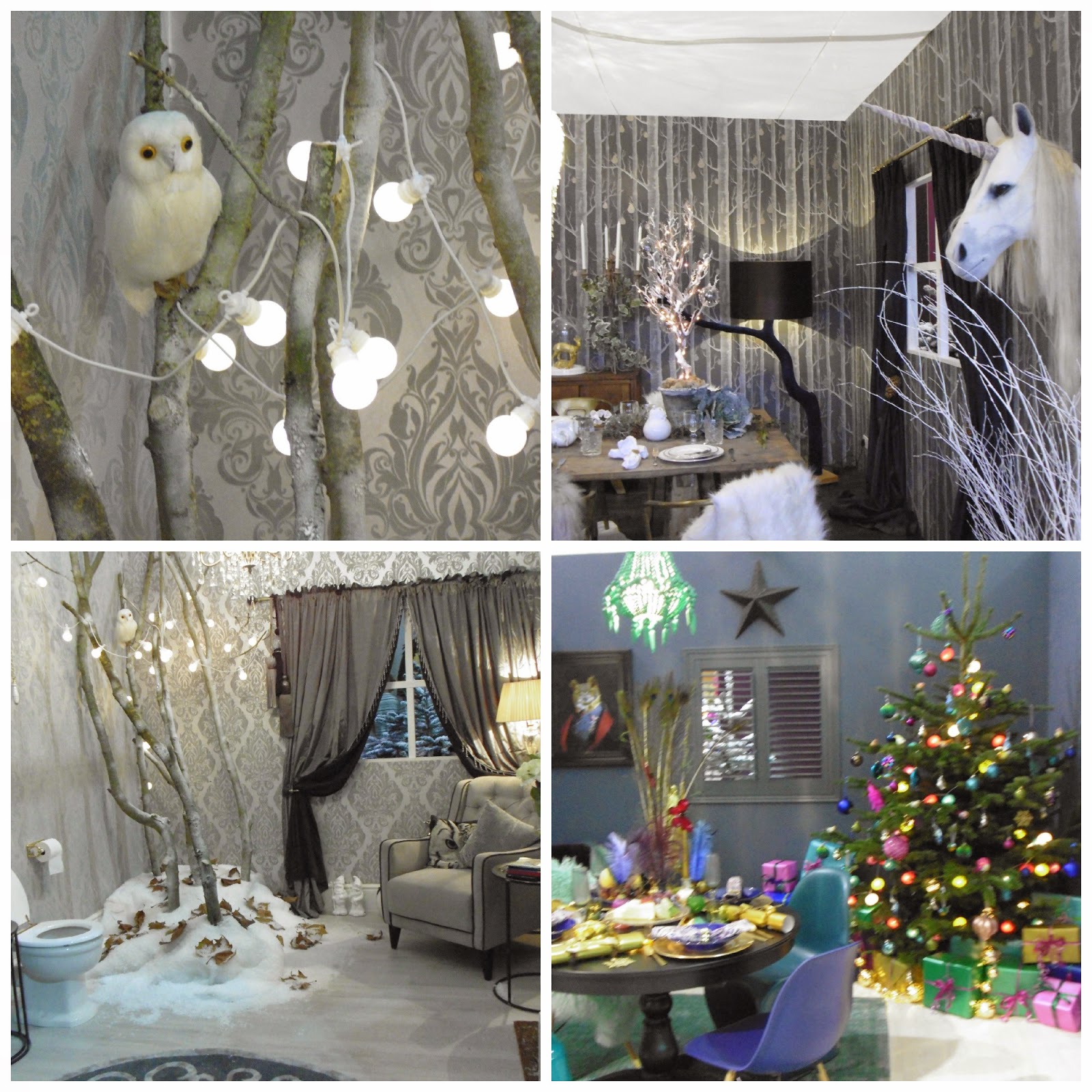 interiors at Ideal Home Show Christmas
