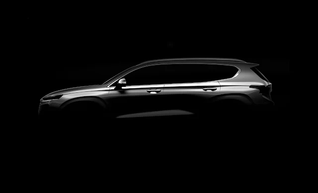 Hyundai divulga a primeira imagem da Nova Santa Fé 