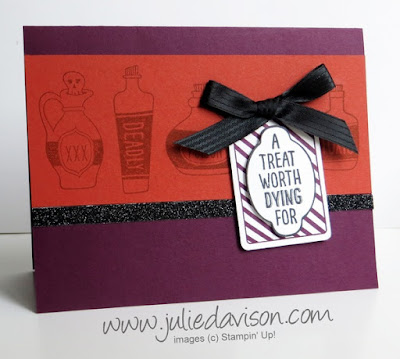 Stampin' Up! Sweet Hauntings Halloween Card #stampinup www.juliedavison.com