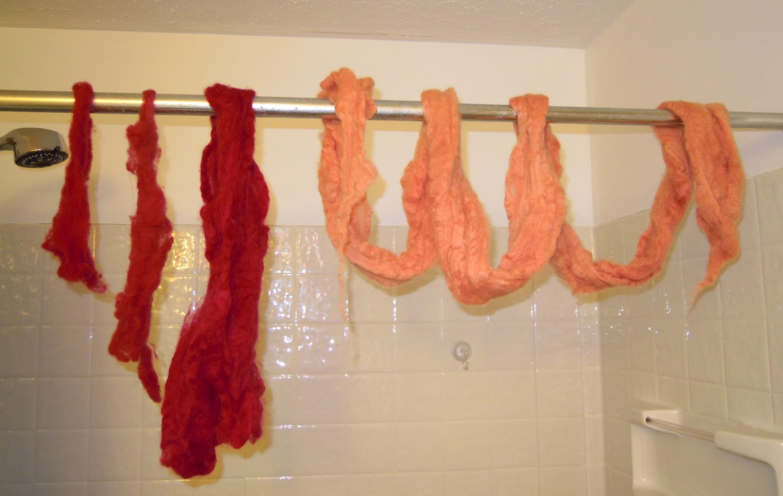 The Inconsequential Blogger Dyeing with cleavers root and pokeberries