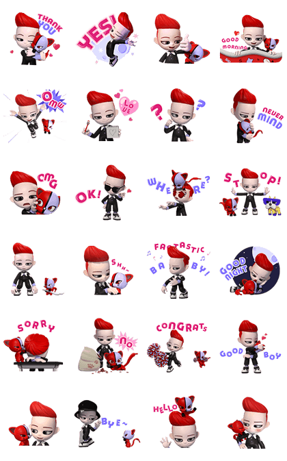 LINE Official Stickers - BIGBANG GO Blings G-DRAGON