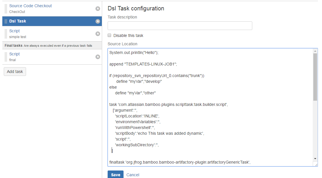 Atlassian Plugins & more: Dynamic Plans and DSL Plugin for Bamboo