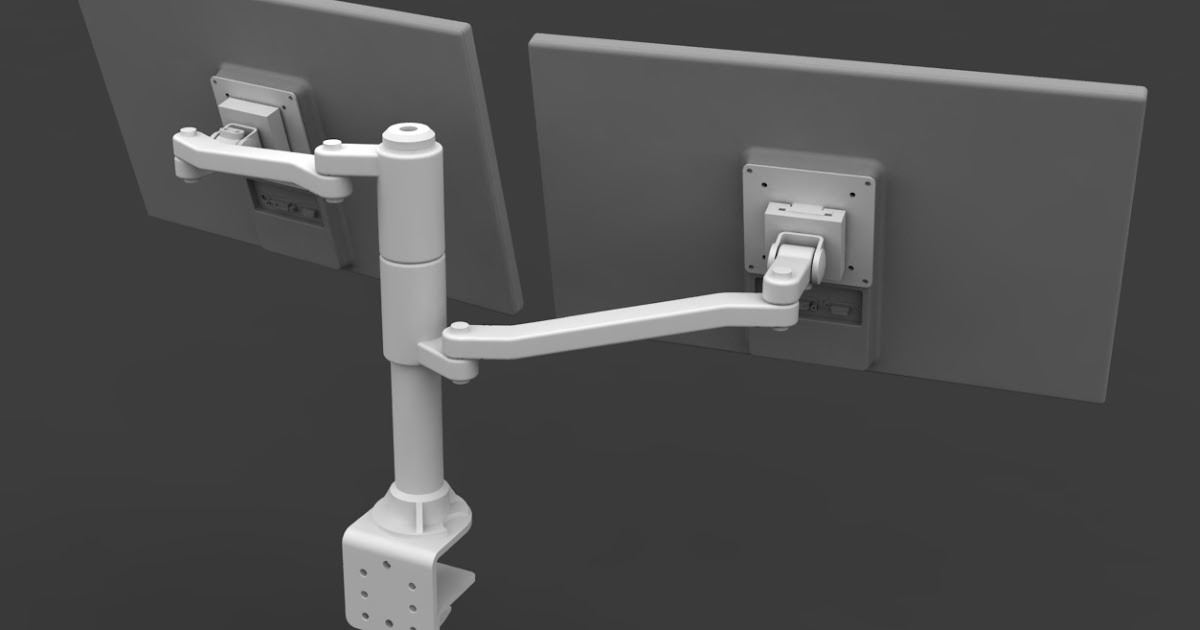 Dual Monitor Stand || Download free 3D models #100171