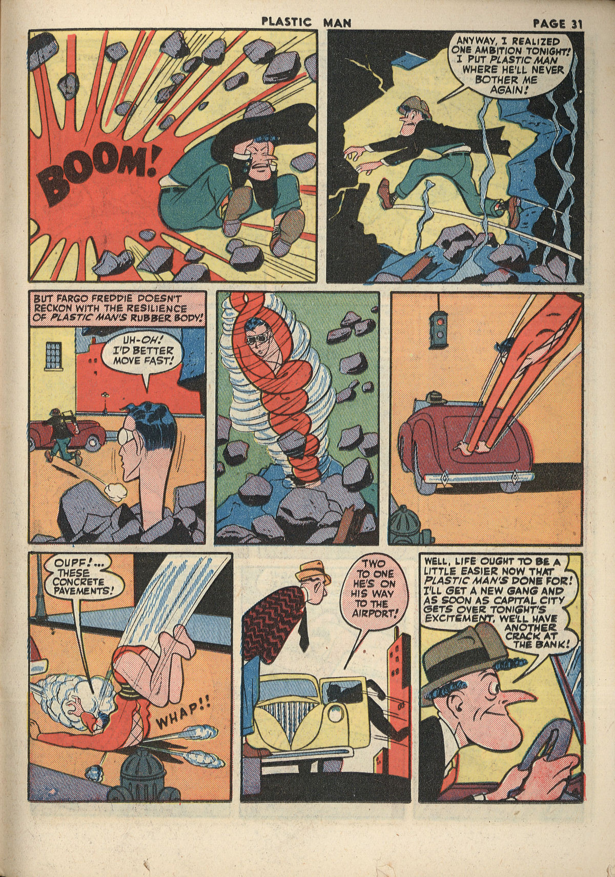 Read online Plastic Man (1943) comic -  Issue #2 - 33