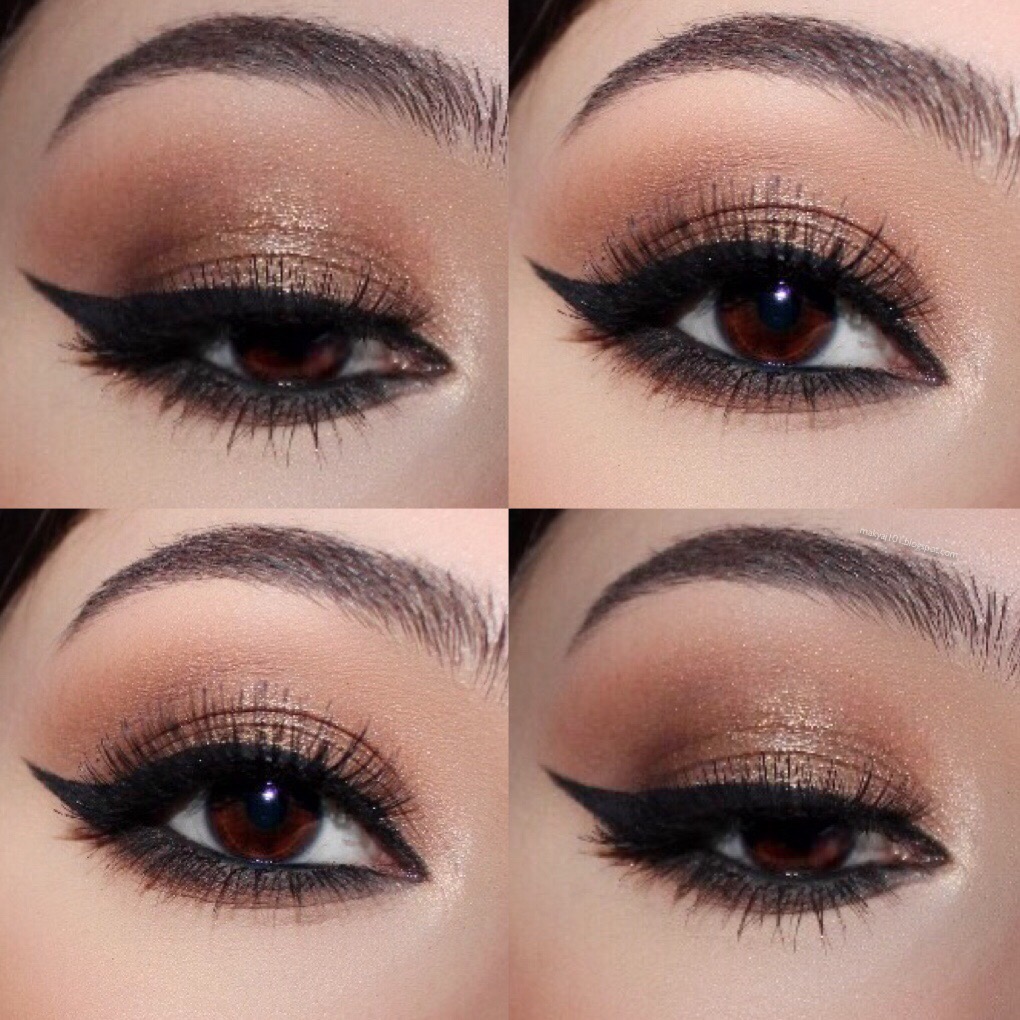 Makyaj101 Bronz Kahve Tonlarında Dumanlı Göz Makyajı
