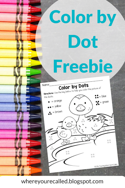 Color by Dot Freebie - Letter Dd Week