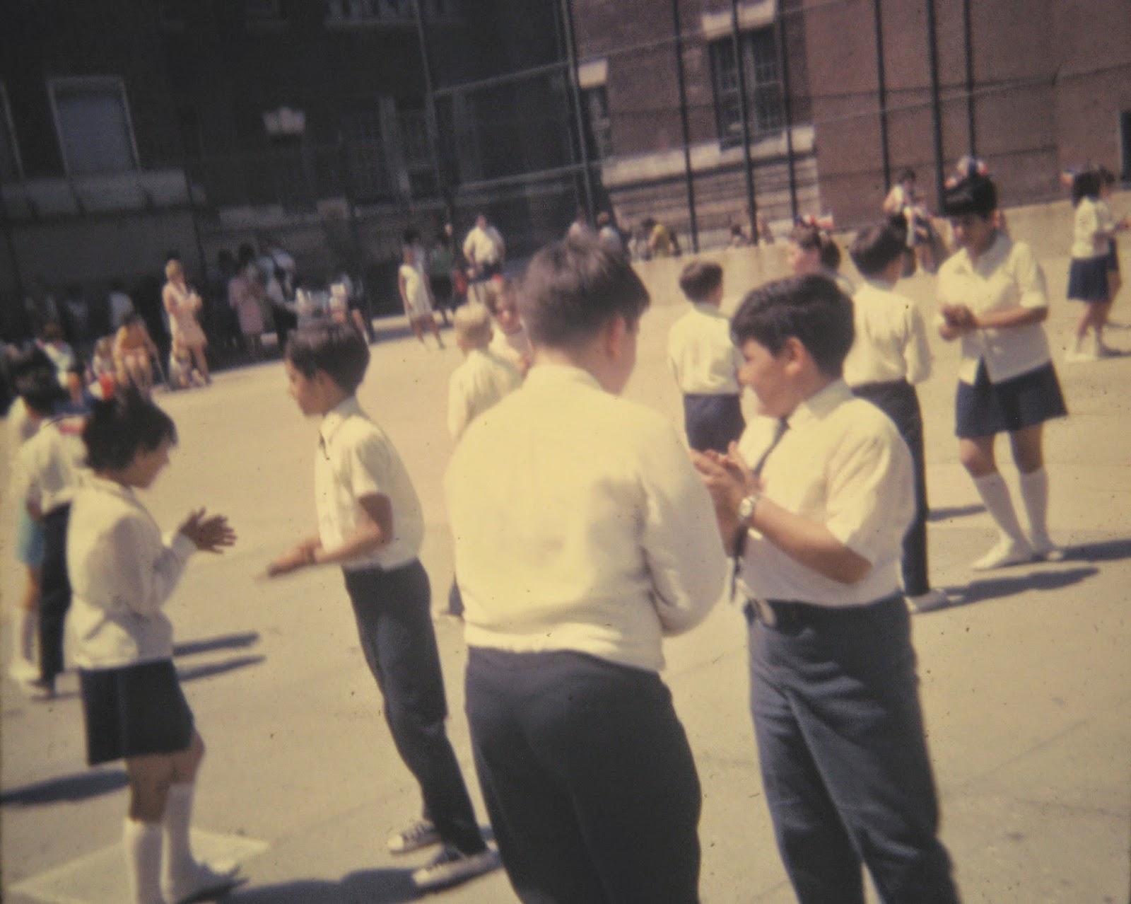 That's the rear of the school. There were 2 courtyards. We played stickball in the small yard and softball/wiffleball in the big one. We were always so fuckin' competitive at everything we played. Just amazing memories when I look at this photo!!! That's the rear of the school. There were 2 courtyards. We played stickball in the small yard and softball/wiffleball in the big one. We were always so fuckin' competitive at everything we played. Just amazing memories when I look at this photo!!!