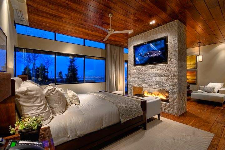 Habitaciones con chimenea - Ideas para decorar dormitorios