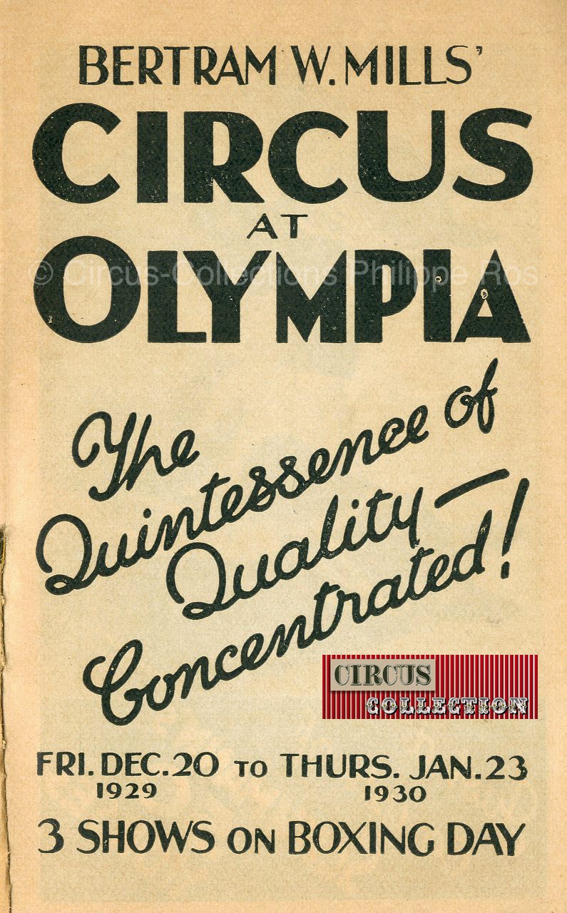 circus at Olympia the quintessence of quality concentrated  3 shown on Boxing Day