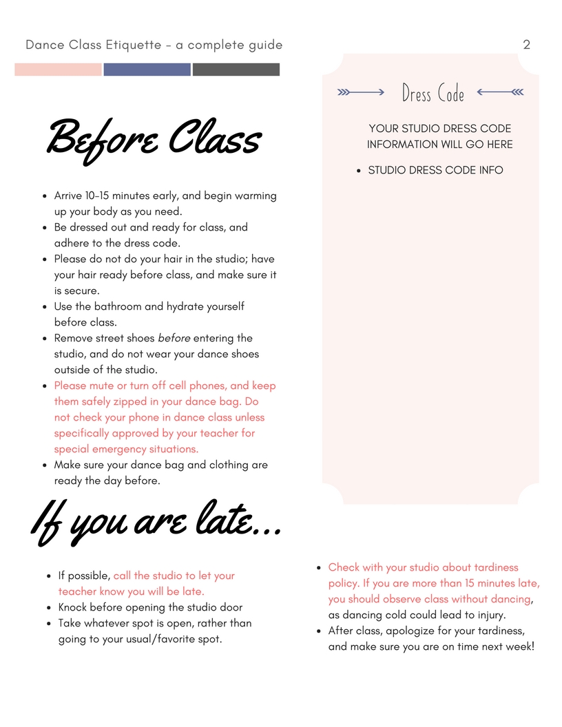 beyond the barre ballet class etiquette the complete guide