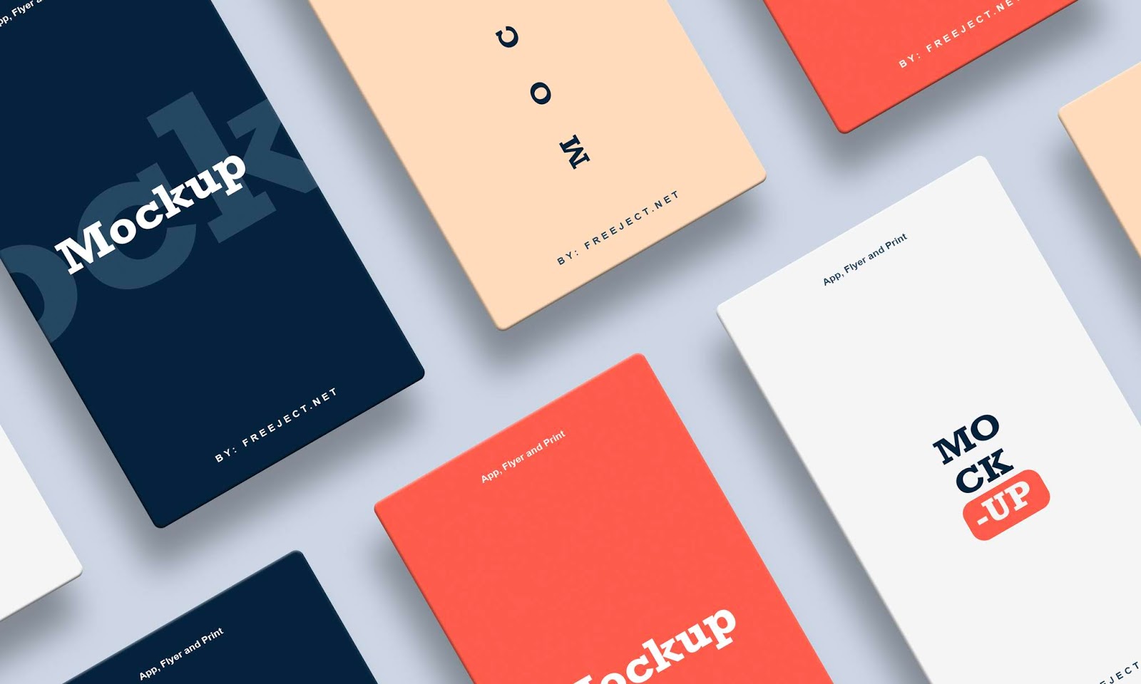 Free Download App, Flyer, Print Mockup Template PSD File