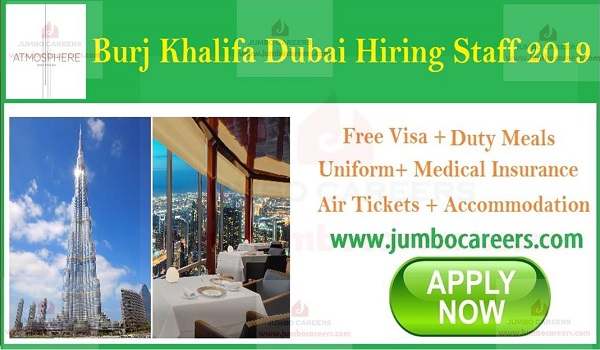 Burj Khalifa Dubai Jobs Careers 2021 | Armani Hotel Dubai Vacancies