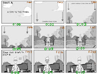 Pigeon Super Short Animation: Timing Charts