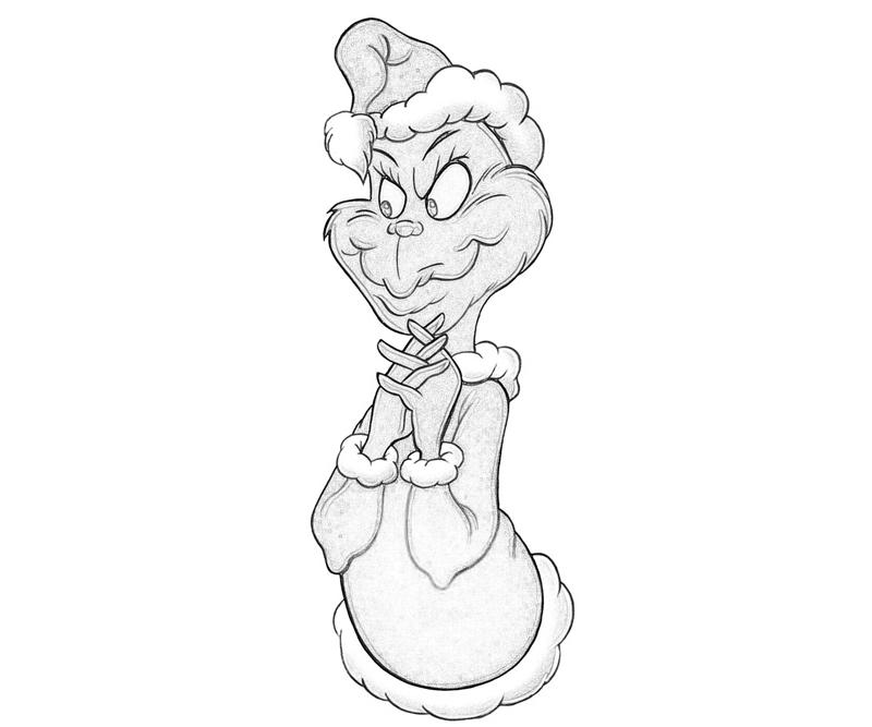 The Grinch Full Body Coloring Pages Coloring Pages