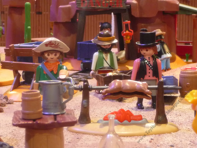 Diorama Playmobil Western El Poble dels clicks Barcelona 2015 Somosclicks diorama Playmobil Oeste Western Cowboys