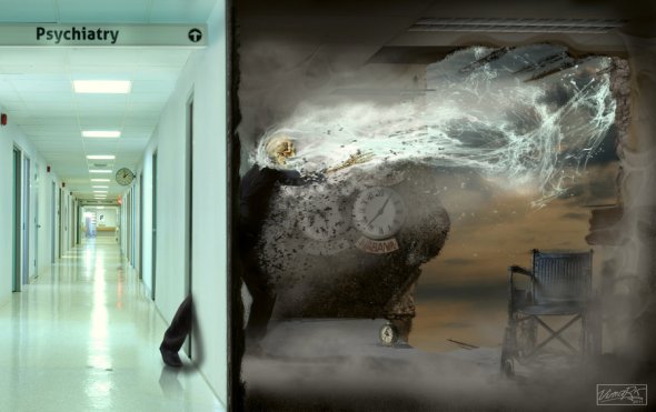 Max Mitenkov vimark deviantart ilustrações montagens photoshop surreal tempo relógios