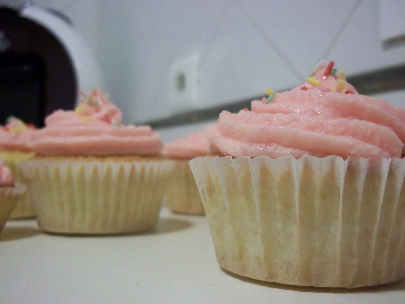 Viviendo en el horno Cupcakes de Fresa y Plátano (o por qué es
