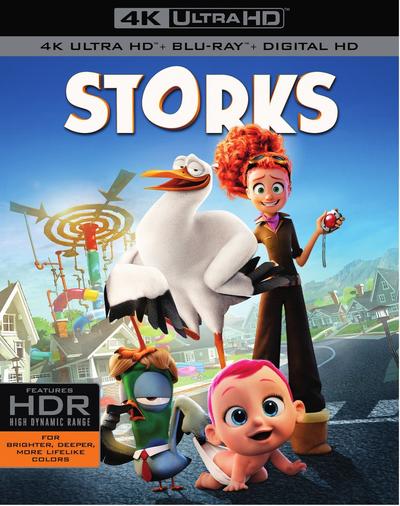 Storks (2016) 2160p HDR BDRip Dual Latino-Inglés [Subt. Esp] (Animación. Comedia)