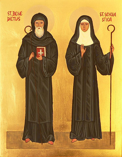 St. Scholastica, St. Scholastica, sister of St. Benedict, c…