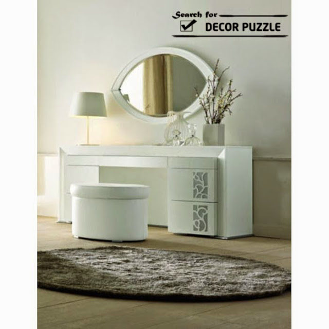 modern white dressing table, contemporary bedroom designs