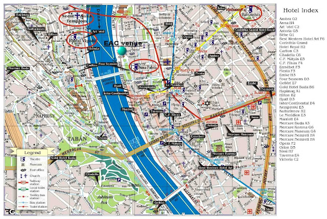 Budapeste center map