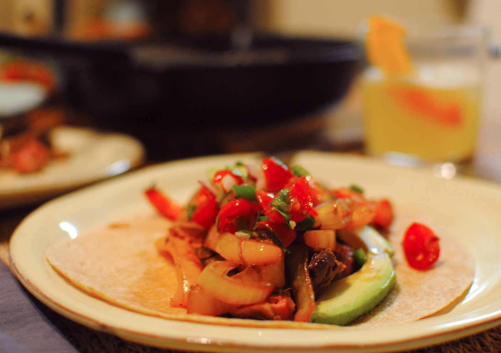 Citrus Chipotle Fajitas and Pico de Gallo Sparkle & Stir